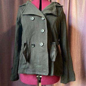 Double Breasted Button Down Sweatshirt/Jacket